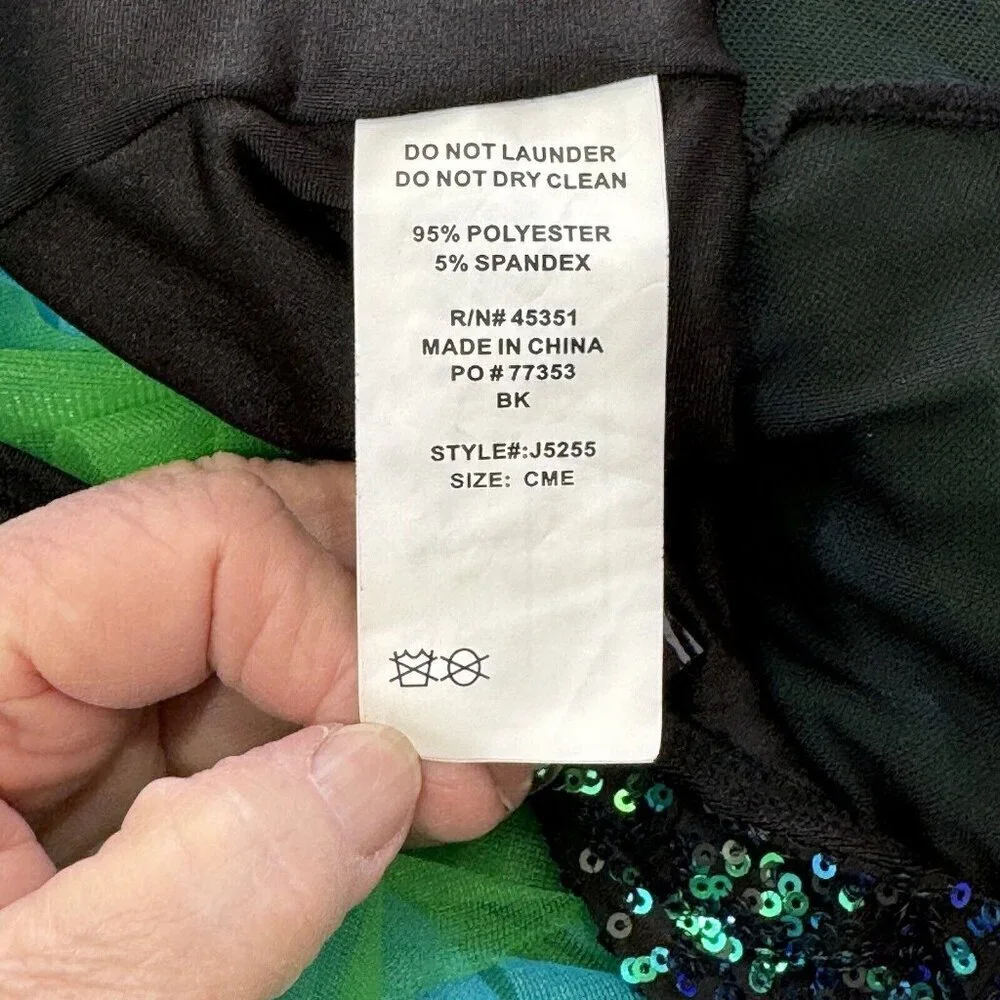 CURTAIN CALL Showtime Star 2-Piece Dance Costume‎ Leotard Tutu Size CME Ballet